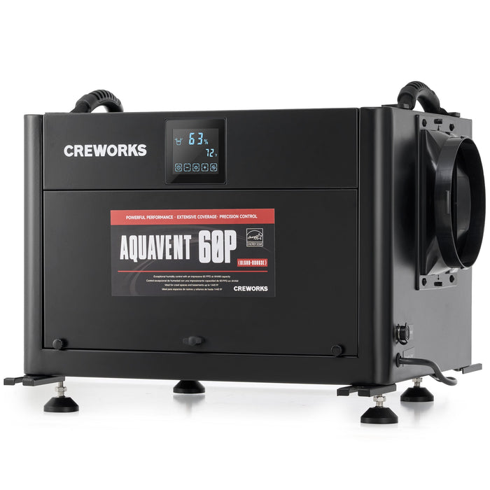 CREWORKS 130 PPD Commercial Dehumidifier w Water Pump for Crawl Space Basement