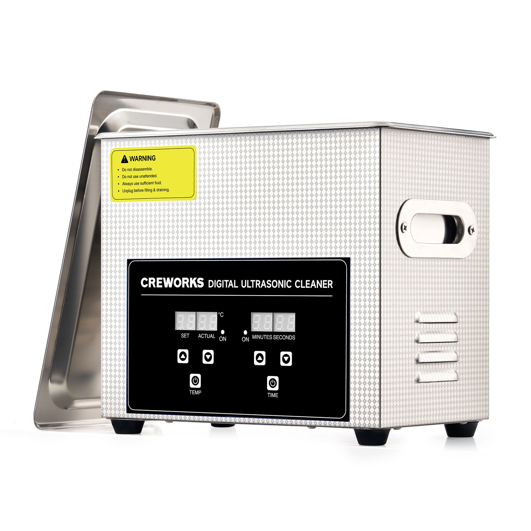 Ultrasonic Cleaner With Digital Timer And Heater For Cleaning 3l Creworks Equipment 