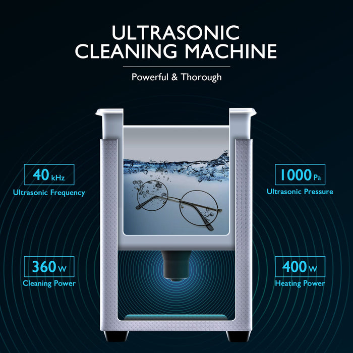 Digital Ultrasonic Cleaner 15L Ultrasonic Cleaning Machine 40kHz Sonic Cleaner  Machine 316 & 304 Stainless Steel