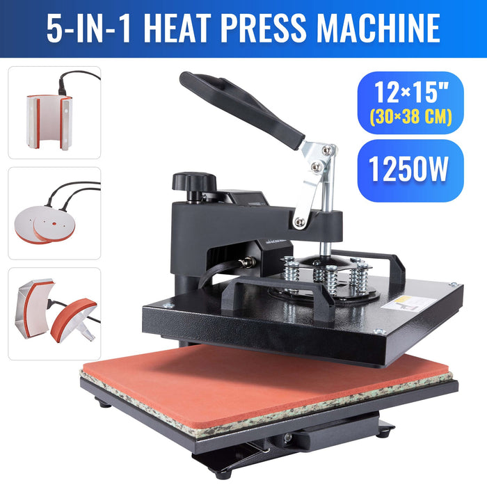 5 in 1 Heat Press 12x12 inch Manufacturer, 5 in 1 Heat Press 12x12 inch  Exporter