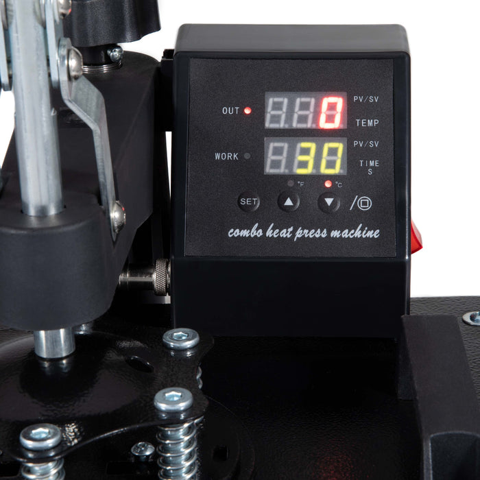 Preenex Growthrill 5 in 1 12x15 Heat Press Machine with 360 Degree Swivel  